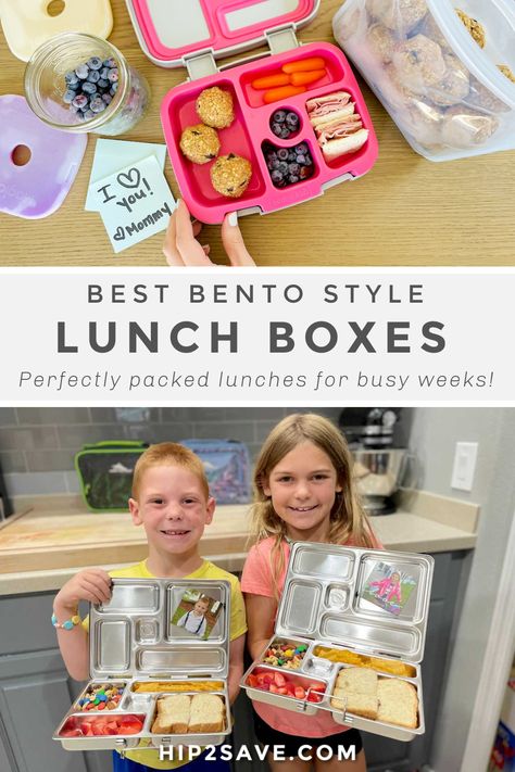 A bento box will be your answer to better, more organized meals! Check out our favorite picks that are perfect for adults & kids going back to school. #bento #bentobox #bentolunch #bentgo #planetbox #lunchbox #backtoschool #schoollunchideas Homemade Bento Boxes, Simple Bento Box Lunch, Back To School Bento, Simple Bento Box, Simple Bento, Bento Box Lunch Ideas, Box Lunch Ideas, Easy Bento, Sandwich Shapes