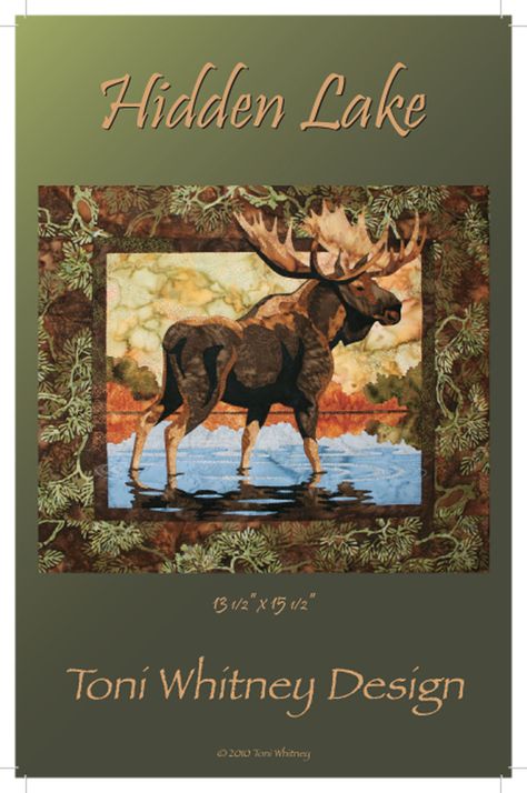 Bigfork Quilts Etc 7571 MT Hwy 35 Bigfork 837-7111 Moose Applique, Moose Quilt, Wildlife Quilts, Cabin Gifts, Hidden Lake, Fusible Applique, Appliqué Quilts, Bull Moose, Applique Art