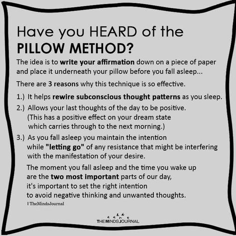 Pillow Method Manifestation, Pillow Method, Attraction Affirmations, Spiritual Manifestation, Manifestation Law Of Attraction, Law Of Attraction Affirmations, Manifestation Journal, Positive Self Affirmations, Manifestation Affirmations