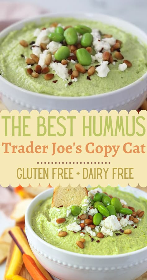 Hummus Recipe With Tahini, Edamame Hummus Recipe, Recipe With Tahini, Hummus Without Tahini, Best Hummus Recipe, Edamame Hummus, Hummus Recipes, Easy Gluten Free Recipes, Sandwich Spread