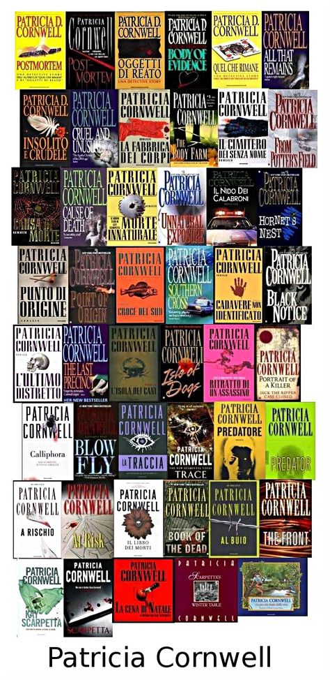 Cornwells series about Kay Scarpetta are the best! I cant imagine what it would be like if she stopped writing them! Im waiting to see when she comes out with the next one.. Patricia Cornwell Books, Patricia Cornwell, Single Book, Book Bucket, Narrative Essay, What To Read, Favorite Authors, Book Humor, I Love Books