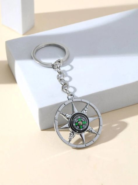 The Compass, Charm Keychain, Peace Sign, Compass, Zinc Alloy, Keychains, How To Find Out, Miniatures, Personalized Items