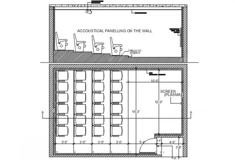 Home theatre top view model details. #cadbull #auutocad #caddrawing #autocaddrawing #architecture #architect #house #houseplan #hometheatre #topview #tvlounge #tvfacingdetail Theatre Plan, Tv Showcase, Wall Section, Drawing Room Furniture, Drawing Details, Theatre Interior, Theater Design, Interior Design Plan, Layout Plan