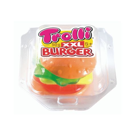 trolli candy xxl burger 50g Gummy Burgers, Big Burger, Mini Burger, Big Burgers, Candy Buffet Tables, Mini Burgers, Delicious Burgers, Buying Groceries, Candy Buffet