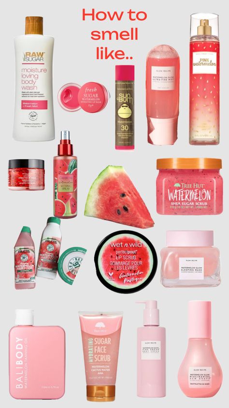 How to smell like watermelon!🍉 #beauty #inspo #tips #watermelon #scent #preppy #aesthetic Watermelon Girl, Natural Lip Scrub, Body Hygiene, Shower Skin Care, Body Smells, Perfect Skin Care Routine, Beauty Inspo, Bath And Body Care, Body Care Routine