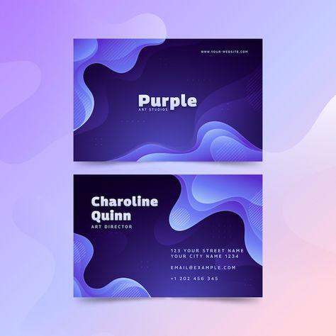 Post Layout, Free Business Card Templates, Vector Gradient, Social Media Advertising Design, Business Card Design Creative, Presentation Cards, Business Card Templates, Free Business Cards, Certificate Design