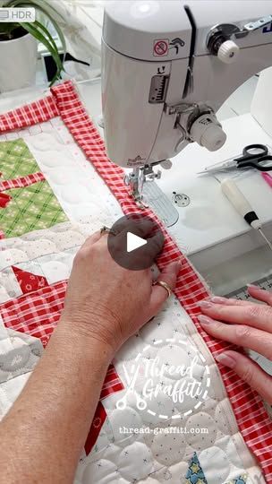 148K views · 3.6K reactions | Step #behindtheseams with me and let’s make a flange binding on my new Home Town Holiday table runner!  As many of you know I am all self taught, so I might not do things the traditional way but that’s the fun thing about being creative, there are no rules!!   Comment ‘Binding’ and I will send you the links to my binding rulers and YouTube tutorials.  Or the next time you have a special quilt done sent it to me for longarm quilting service and I will do the binding for you! ❤️✂️🧵 Batting: 80/20 Hobbs Fabric: Hometown Holiday @beelori1 @fatquartershop Panto: Circles @juliehirt Maker: ME 😍  Find me at Thread-Graffiti.com for longarm and binding services!  #FatQuarterShop #HomeTownHoliday #LoriHolt #christmasdecor #christmastree #houstonquiltmarket #hobbsbattin Flange Binding, There Are No Rules, Holiday Table Runner, My New Home, Self Taught, Being Creative, No Rules, Fat Quarter Shop, Home Town