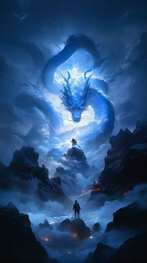 Aquatic Dragon Art, Dragon Pictures Beautiful, Dragons Wallpaper Aesthetic, Dragon Anime Art, Dragon Phone Wallpaper, Chinese Dragon Wallpaper, 8d Wallpaper, Dragon Wallpaper Aesthetic, Asian Dragon Art