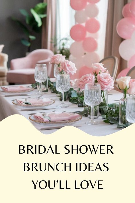 Bridal Shower Brunch Ideas You’ll Love Bridal Brunch Theme Ideas, Minimalist Bridal Shower Ideas, Brunch Themes, Bridal Brunch Ideas, Bridal Shower Brunch Ideas, Shower Brunch Ideas, Elegant Bridesmaid Dresses Long, Mother Son Wedding Dance, Unique Bridal Shower Themes