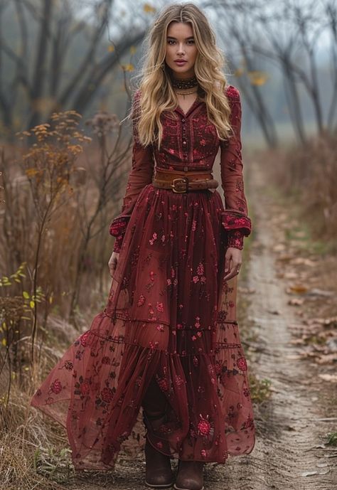 Gypsycore Outfits, Gypsycore Fashion, Whimsical Outfit, Courthouse Ceremony, Witchy Style, Outfit Modest, Ghost Whisperer, Hippy Chic, Dream Pop