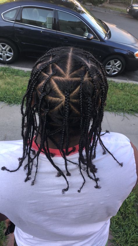 Men’s triangle plait singles #braids #mensingles #mensboxbraids #manbraids Triangle Plaits Men, Triangle Part Braids Men, Single Braids Natural Hair, Triangle Box Braids Men, Singles Box Braids Men, Male Individual Braids, Triangle Single Braids Men, Black Man Single Braids, Triangle Part Braids