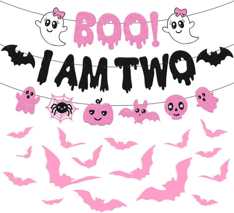 Halloween 2nd Birthday Party Decorations Boo I Am Two Banner 3D Wall Decorations for Girl Boy Kids Halloween 2nd Bday Party Supplies(Pink) #ad #boo #booiam2 #booiamtwo #2ndbirthday #2ndbirthdayparty #2ndbirthdaypartythemes #2ndbirthdaypartysupplies #2ndbirthdaypartythemes #pinkandblack #bats #halloweenparty #halloweenbirthdaypartyideas Halloween 2nd Birthday Party, 2nd Birthday Party Decorations, 2nd Birthday Party Themes, 2nd Birthday Party, Birthday Halloween Party, Halloween 2, Kids Halloween, Halloween Pictures, Wall Decorations