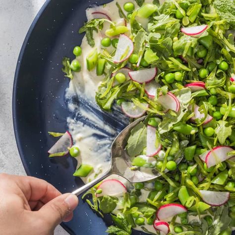 Spring Pea Salad | Cook's Illustrated Spring Pea Salad, Jelly Gummies, Donut Toppings, Spring Peas, Cookie Toppings, English Peas, Light Salad, America's Test Kitchen Recipes, Pea Salad