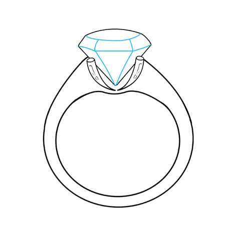 How to Draw a Diamond Ring - Really Easy Drawing Tutorial Ring Drawing Simple, Draw A Diamond, Ring Drawing, Ancient Egyptian Tombs, Simple Diamond Ring, Abc Coloring Pages, Abc Coloring, Easy Drawing Tutorial, Easy Jewelry