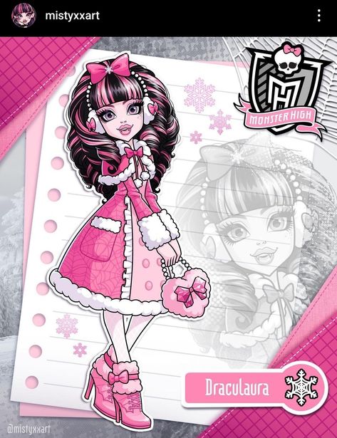 Draculaura Aesthetic, Monster High Draculaura, Arte Monster High, Monster High Pictures, Moster High, Catty Noir, Monster High Art, Monster High Characters, Art Fanart