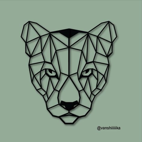 Woodland Quilts, Leopard Drawing, Geometric Art Animal, Lion Photography, Cnc Art, Illustrator Design Tutorial, Polygon Art, Geometric Wall Decor, Geometric Art Prints