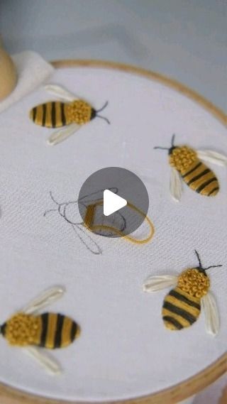 Amazing Embroidery on Instagram: "Embroidery 3D follower for beginners 

Story promotion only 300RS 

Please message for story promotion.

For Orders and Queries Whatsapp 9795141910 

All India shipping available Delivery in 10 to 12 Working days.

If you like our post, then please follow our page.

#embroiderydesign #flowerembroidery #flowerart #plants #britishstitchers #etsysellersofinstagram #crafts #handmade #botanicalembroidery #hoopartembroidery" Bee Embroidery Design, Embroidery Lessons, Bee Embroidery, Easter Decorations Dollar Store, Hand Embroidery Projects, Hand Embroidery Flowers, Punch Needle Embroidery, Cute Embroidery, Get It Done