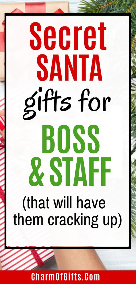 Here are some inexpensive and silly Secret Santa gifts that make holidays all the more fun at work. Small gifts that will make every type of coworker and boss laugh. Small Office Gifts For Christmas, Funny Gift For Coworkers, Teacher Staff Christmas Gift Ideas, Grinch Secret Santa Ideas, Secret Santa Gag Gifts, Diy Christmas Office Gifts, Secret Santa Gift For Coworkers, Cute Secret Santa Gifts For Coworkers, Funny Work Christmas Gifts