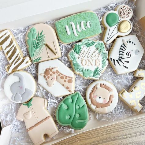 Two Wild Royal Icing Cookies, Wild One Cookies Decorated, Wild And Three Cookies, Wild One Sugar Cookies, Wild One Cookies, Cookie Themes, Bday Cookies, Special Cookies, Cookie Recipes Decorating