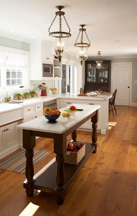 Five inspirational kitchen ideas Narrow Kitchen Island With Seating, Traditional Style Kitchen Design, Long Narrow Kitchen, Narrow Kitchen Island, Traditional Style Kitchen, Rustic Kitchen Cabinets, Small Kitchen Island, Narrow Kitchen, Kitchen Island Decor