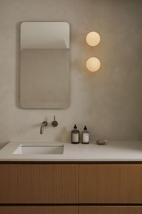 Minimalist and Zen Japandi Bathroom Design Ideas - Modern Meets Boho Countryside Bathroom, Micro Bathroom, Peaceful House, Japandi Bathroom Design, Marrakech Walls, Limewash Walls, Japandi Bathroom, Minimal Bathroom, Property Design