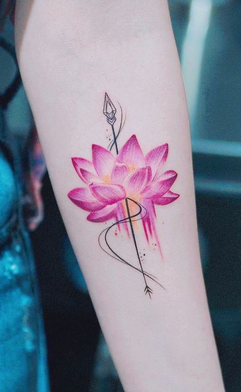 Lotus Flower Tattoo Purple, Feminine Rib Tattoos For Women, Lutos Tattoo, Watercolor Tattoo Ideas, Indian Feather Tattoos, Rib Tattoos For Women, Flower Tattoo Ideas, Lotus Tattoo Design, Beautiful Tattoos For Women