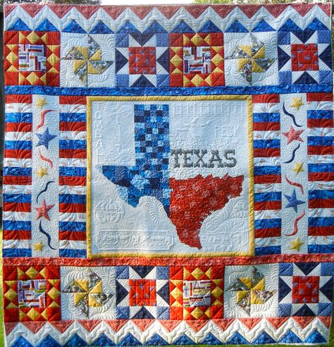 Wouldn't  I like to have this? Texas Quilt, Western Quilts, Flag Quilt, Patriotic Quilts, Texas Flag, Quilt Of Valor, Small Quilts, Quilting Tutorials, Quilting Crafts