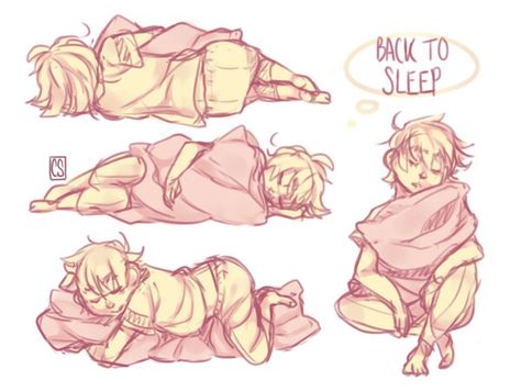 Sleeping Pose Reference, Poses Character Design, Character Design Poses, Poses Character, Sleeping Pose, Sleeping Drawing, Ideas For Drawing, Poses Anime, Pillow Drawing