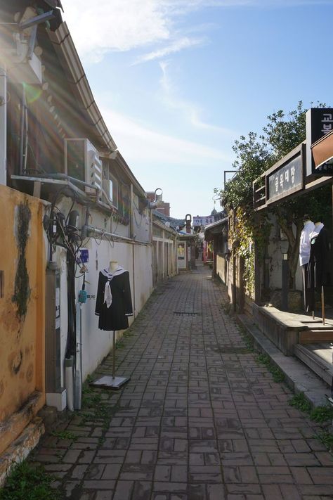 Jeonju South Korea, Old School Korean Style, Korean School Uniform Outfits, Korea Hanok Village Hanok Village Aesthetic, Korean School Uniform Outfits, Thank You In Korean, Village Aesthetic, Hanok Village, Korean School, Uniform Outfits, School Uniform Outfits, South Korea