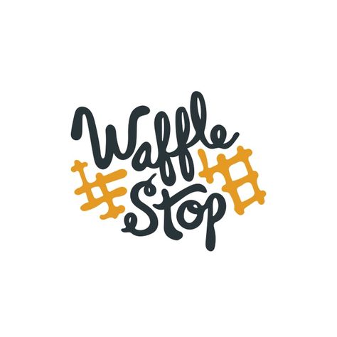 Waffle Stop Logo - Graphis Do You Like Waffles, Waffle Logo, Trendy Logo Design, Inmobiliaria Ideas, Inspiration Logo Design, Logo Design Inspiration Creative, Trendy Logos, Food Logo Design, Waffle House