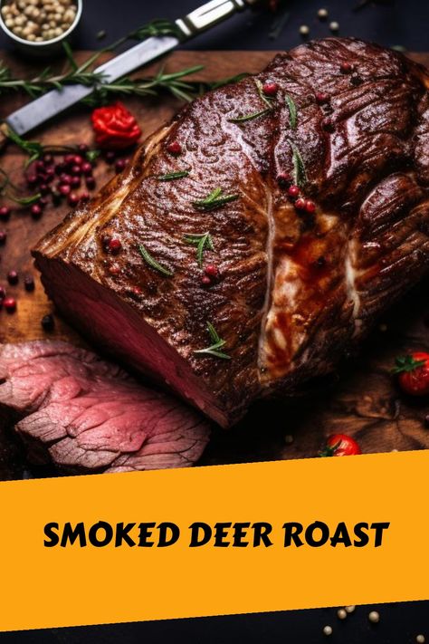 Smoked Wild Boar Recipes, Smoked Deer Shoulder, Deer Liver Recipes, Smoked Deer Roast, Deer Roast Recipes, Smoked Venison Roast Recipe, Venison Roast Recipes, Smoked Venison Roast, Velveting Meat