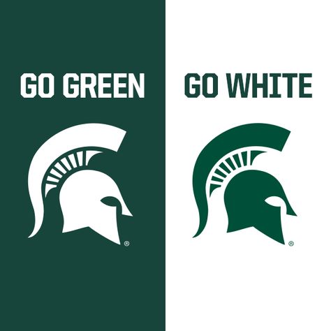 Go Green Go White Msu Sparty, Michigan State Spartans Logo, Michigan State Spartans Football, Msu Football, Michigan State Football, Msu Spartans, Lansing Michigan, College Football Teams, Michigan Football