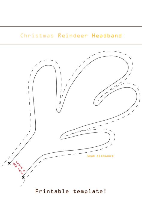 Printable reindeer antler template · Printable reindeer ears template ... Reindeer Ears Template, Reindeer Antlers Template Free Printable, Reindeer Antlers Template, Antler Template, Diy Christmas Reindeer, Ugly Christmas Sweater Diy Funny, Homemade Headbands, Reindeer Ears, Template Free Printable