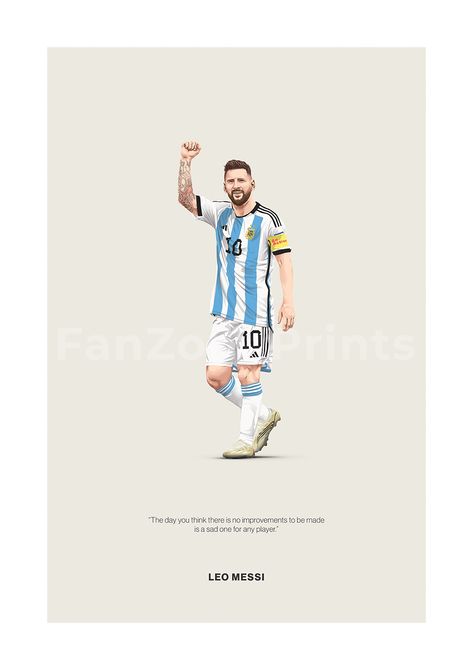 Lionel Messi poster featuring a minimalist design style. The high-quality print showcases a beautiful digital drawing of Lionel Messi alongside a meaningful quote. Perfect for any soccer lover looking to add some flair to their living space. Football Minimalist, Messi Design, Messi Posters, Stockholm Poster, Soccer Posters, Lionel Messi Posters, Soccer Drawing, Messi Poster, Football Artwork