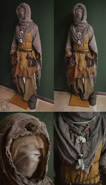 Post Apocalyptic Costume, Apocalyptic Clothing, Apocalyptic Fashion, Larp Costume, Idee Cosplay, Medieval Clothing, Witch Costume, Blonde Brunette, Fantasy Costumes