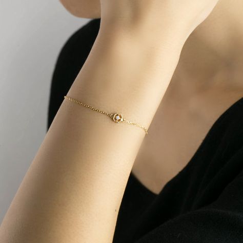 Floating diamond bracelet by EnveroJewelry on Etsy Minimalist 14k Gold Evil Eye Bracelet Gift, Minimalist Gold Bracelet With Evil Eye, Minimalist 14k Gold Evil Eye Bracelet, Elegant Gold Evil Eye Bracelet, Floating Bracelet, Elegant Gold-plated Evil Eye Bracelet, Square Bracelet, Delicate Gold Bracelet, Ivory Ring