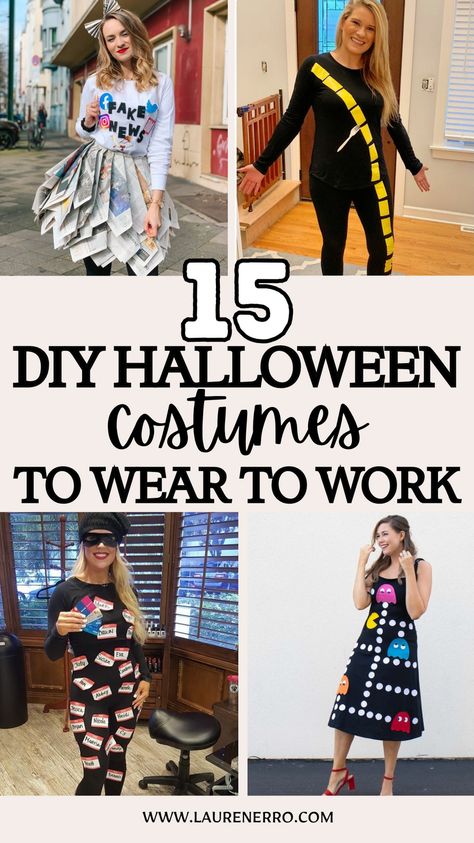 Finding the perfect Wear-to-Work Halloween costume can be a tricky balance—you want something fun and festive, yet still professional enough for the office. With a little creativity and some items you likely already have, you can put together a look that’s both work-appropriate and impressively clever. Whether you’re aiming for something subtle or bold, these DIY Halloween costumes are designed to keep the spirit of the holiday alive while ensuring you stay on top of your workday game. Work Costumes Halloween, Fun Last Minute Halloween Costumes, Work Place Halloween Costume, Appropriate Halloween Costumes For Work, Appropriate Costumes For Work, Tech Costume Ideas, Hair Stylist Halloween Costume Ideas, Last Minute Halloween Costumes To Wear To Work, Diy Costumes For Work