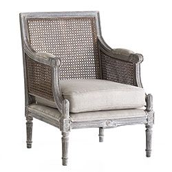 Lost Restoration Hardware Look, Cane Back Chairs, Traditional Armchairs, Cane Furniture, Living Spaces Furniture, Chair Makeover, Perfect Chair, French Chairs, Painted Chairs