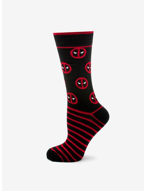 Deadpool Gifts, Deadpool Mask, Logo Marvel, Fair Isle Socks, Navy Socks, Comics Logo, Mouse Silhouette, Dead Pool, Hulk Marvel