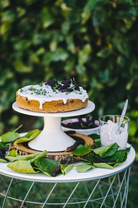 Mulberry Almond Cake - One Bowl Cake - Playful Cooking One Bowl Cake, Dessert Food Photography, Apple And Almond Cake, Burgundy Acrylic, Mulberry Recipes, Burgundy Acrylic Nails, Holiday Pie, Fig Cake, Flat Cakes