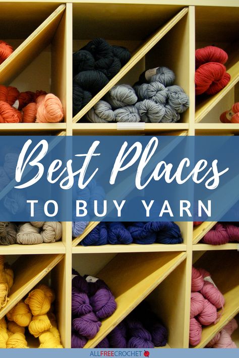 Best Places to Buy Yarn Where To Buy Yarn, Cheap Yarn, Yarn For Sale, Crochet Supplies, Yarn Store, Types Of Yarn, All Free Crochet, Blanket Knitting Patterns, Yarn Shop