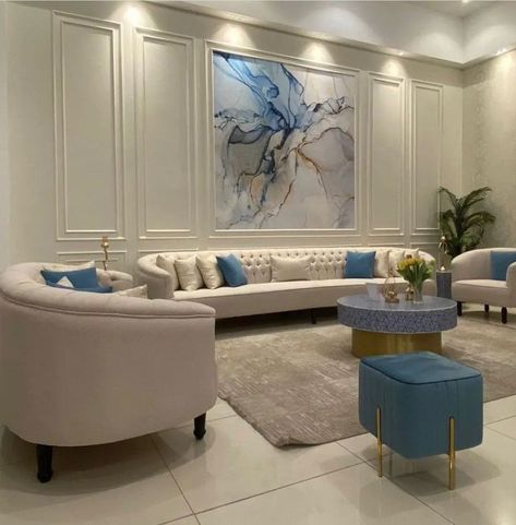 Living Room Wall Designs, Elegant Living Room Decor, Kids Basement, Home Hall Design, Latest Living Room Designs, Interior Design Your Home, Hall Interior Design, Set Sofa, Trendy Living Rooms