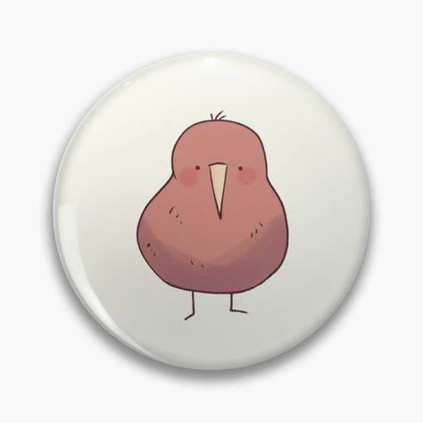 Get my art printed on awesome products. Support me at Redbubble #RBandME: https://www.redbubble.com/i/pin/Kiwi-bird-by-Mayarart/158525181.NP9QY?asc=u New Zealand Animals, Kiwi Bird Drawing, Kiwi Bird Wallpaper, Kiwi Bird Aesthetic, Cartoon Kiwi Bird, Kiwi Bird Art, Kiwi Bird Plush, Kiwi Bird Eating Kiwi, Bird Sitting