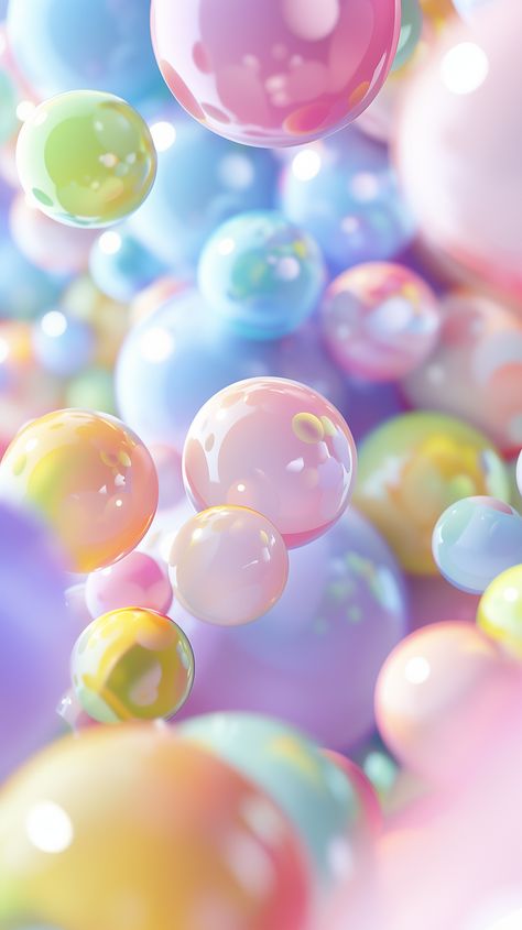 Brighten your iPhone and Android screens with this playful vibe! 🎨✨ Pastel Bubbles, 3d Lockscreen, Bubbles Art, Colorful Bubbles, Dippin Dots, Colourful Wallpaper Iphone, Creative Jewelry Photography, Bubbles Wallpaper, Merry Christmas Images