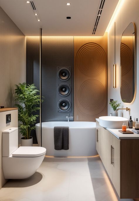 futuristic bathroom ideas Futuristic Bathroom, Agriculture Industry, Acoustic Design, Leisure Arts, Music Event, Sound Quality, Sound Proofing, Out Of This World, Culture Travel