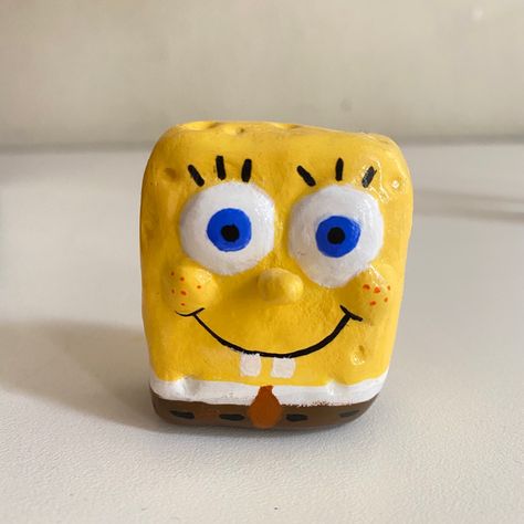 #spongebob #spongebobart #painting #ceramic #artwork #ceramicart #süngerbob Spongebob Ceramics, Spongebob Pottery, Clay Spongebob, Spongebob Clay, Dr Visuals, H2o Mermaids, Spongebob Birthday, Ceramic Artwork, Sponge Bob