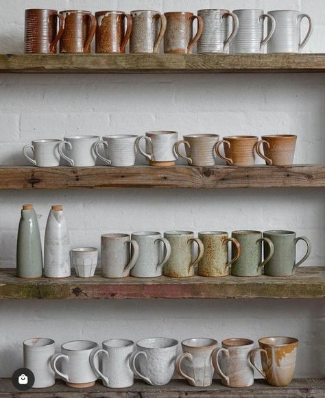 Studio Shelves, Pottery Display, Ceramic Store, Mug Display, Earthenware Pottery, Pottery Jug, Ceramic Shop, Pottery Shop, Ceramics Pottery Art