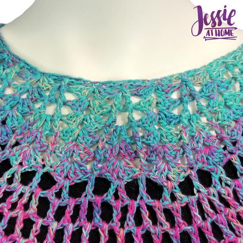 Lacy Paige Poncho Pattern | AllFreeCrochet.com Lace Poncho Crochet Pattern, Crochet Light Weight Poncho Free Pattern, Crochet Lightweight Poncho Free Pattern, Lacy Poncho Crochet Pattern Free, Crochet Lace Poncho, Summer Festival Crochet Poncho, Cake Pattern, Prayer Shawl Patterns, Lace Poncho