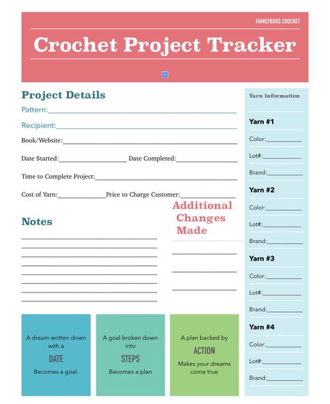 Planner For Moms, All To Well, Project Tracker, Project Planner Printable, Crochet Organizer, Crochet Knit Sweater, Sweater Ideas, Aesthetic Crochet, Crochet Business