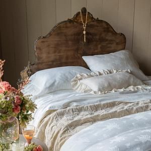 Bella Notte Marseille Coverlet – Paynes Gray Bella Notte Linens, French Country Bedrooms, Vintage Bedroom, Country Bedroom, Decoration Inspiration, Rustic Bedroom, Dream Bedroom, Home Fashion, Luxury Bedding